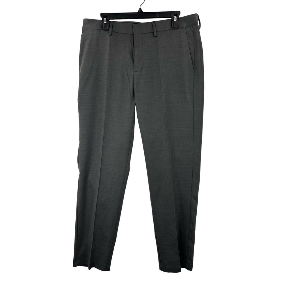 Kenneth Cole Reaction, Men's Slim-Fit Stretch‎ Gabardine Dress Pants, Coal 34x30